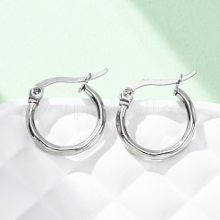 304 Stainless Steel Hoop Earrings&nbsp;EJEW-D195-M