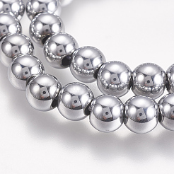 Electroplate Non-magnetic Synthetic Hematite Beads Strands&nbsp;G-K239-04A