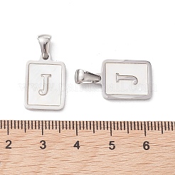 304 Stainless Steel Pave Shell Pendants&nbsp;STAS-G327-01P-J