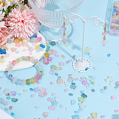 470Pcs 6 Styles Gradient Color Transparent Acrylic Beads&nbsp;OACR-PA0001-59