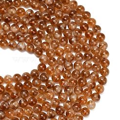 Hearted Natural Citrine Beads Strands&nbsp;G-L663-A02-10mm