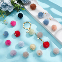 96Pcs 16 Colors Plush Pompom Pendants&nbsp;FIND-PH0027-63