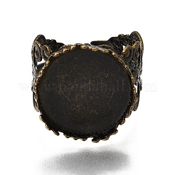 Antique Bronze Brass Filigree Ring Components&nbsp;X-KK-E477-AB-NF