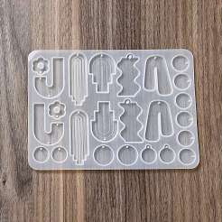 DIY Bohemian Style Geometrical Pendants Silicone Molds&nbsp;X-DIY-A039-01