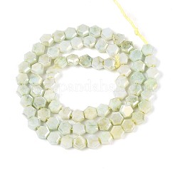 Anti-Tarnish Electroplate Glass Beads Strands&nbsp;GLAA-T028-6mm-02D