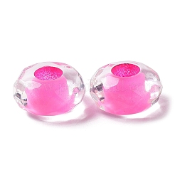Transparent Acrylic European Beads&nbsp;MACR-D082-05