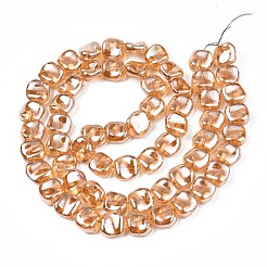 Electroplate Glass Beads Strand&nbsp;EGLA-S188-21-A03