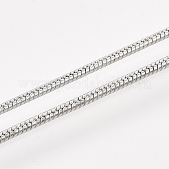 Brass Round Snake Chain Necklace Making&nbsp;MAK-T006-11A-P