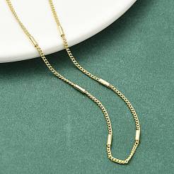 1.8MM Brass Twisted Chain Necklaces for Women&nbsp;NJEW-K271-15G