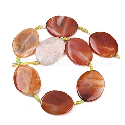 Natural Banded Agate Beads Strands&nbsp;G-P605-L02-08