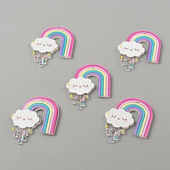 10Pcs Translucent Resin Pendants&nbsp;RESI-WH0026-56