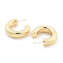 Rack Plating Brass Stud Earrings&nbsp;EJEW-C108-06G