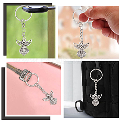 DIY Angel Charm Keychain Making Kits&nbsp;DIY-SC0019-04