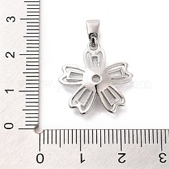 Rack Plating Brass Micro Pave Cubic Zirconia Pendants&nbsp;KK-M082-04A-P