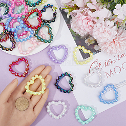 30Pcs 10 Colors Opaque Acrylic Bead Frame&nbsp;SACR-SP0001-08