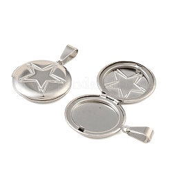 316 Stainless Steel Locket Pendants&nbsp;STAS-K321-17P