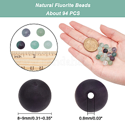 Natural Fluorite Beads Strands&nbsp;G-AR0003-76