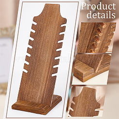 Wooden Slant Back Necklace Display Board&nbsp;NDIS-WH0016-04B-01