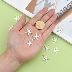 Starfish/Sea Stars Brass Pendants&nbsp;KK-L134-11S