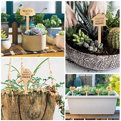 15Pcs 15 Style Wood Plant Labels&nbsp;WOOD-WH0133-031