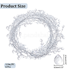 Transparent Acrylic Teardrop Pendant Branches&nbsp;FIND-WH0126-343