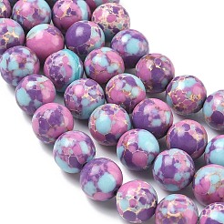 Synthetic Imperial Jasper Dyed Beads Strands&nbsp;G-D077-A01-03P