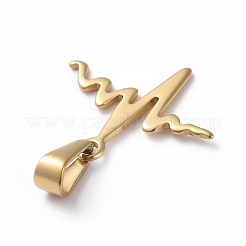 304 Stainless Steel Pendants&nbsp;STAS-I127-033G