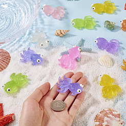 Luminous Fish Resin Ornament&nbsp;AJEW-TAC0045-006