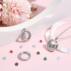 2Pcs Stainless Steel Locket Pendants&nbsp;STAS-BBC0010-31D