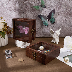 Wood Jewelry Display Cases&nbsp;CON-WH0089-223A