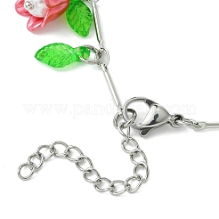 Brass Bar Link Chains Charm Bracelets&nbsp;BJEW-JB11524-02