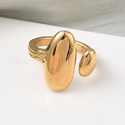 304 Stainless Steel Cuff Rings&nbsp;RJEW-Z118-06G