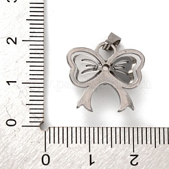 304 Stainless Steel Cubic Zirconia Pendants&nbsp;STAS-U018-01P