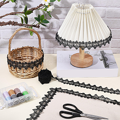 Flower Pattern Polyester Lace Edge Trim Ribbon&nbsp;OCOR-GF0006-42B