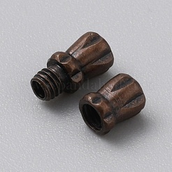 Column Brass Screw Clasps&nbsp;FIND-WH0518-97E