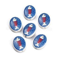 Printed Handmade Porcelain Beads&nbsp;PR-CBAB520-01