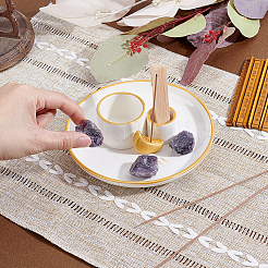 Porcelain Candle Holders&nbsp;AJEW-WH0481-303