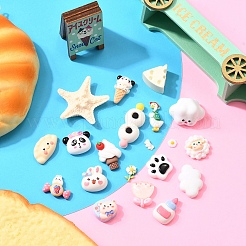 20Pcs 20 Styles Resin Cabochons&nbsp;CRES-YW0002-24