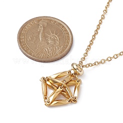 Ion Plating(IP) 304 Stainless Steel Macrame Pouch Empty Stone Holder for Pendant Necklaces Making&nbsp;NJEW-JN04441-01
