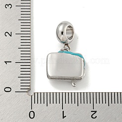 304 Stainless Steel European Dangle Charms&nbsp;STAS-U005-40P
