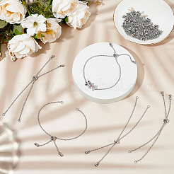 18Pcs Adjustable 304 Stainless Steel Cable Chains Bracelets Making&nbsp;AJEW-ME0001-02
