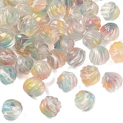 Two-tone Transparent Glass Beads&nbsp;GLAA-H041-02