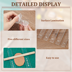 10Pcs 5 Style Acrylic Clay Depth Guides&nbsp;TOOL-WH0159-40