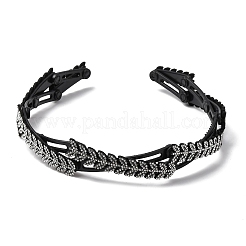 Plastic Rhinestone Hair Bands&nbsp;OHAR-B007-02