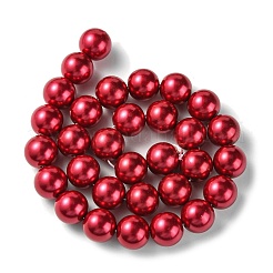 Eco-Friendly Glass Pearl Beads Strands&nbsp;X-HY-A008-14mm-RB084