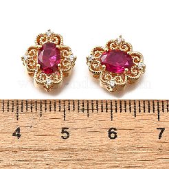 Brass Glass Beads&nbsp;KK-M318-46G-01