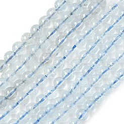 Natural Aquamarine Beads Strands&nbsp;G-P576-4mm-01A