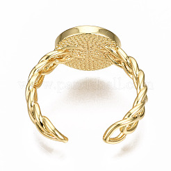 Brass Enamel Cuff Rings&nbsp;RJEW-N035-011-NF
