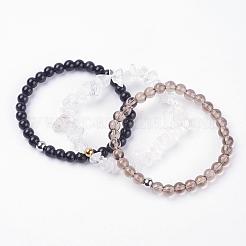 Natural Mixed Gemstone Stretch Bracelets&nbsp;BJEW-JB03365-04