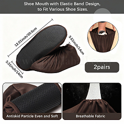 Polyester Silent Non-slip Shoe Covers&nbsp;AJEW-WH20067-116C